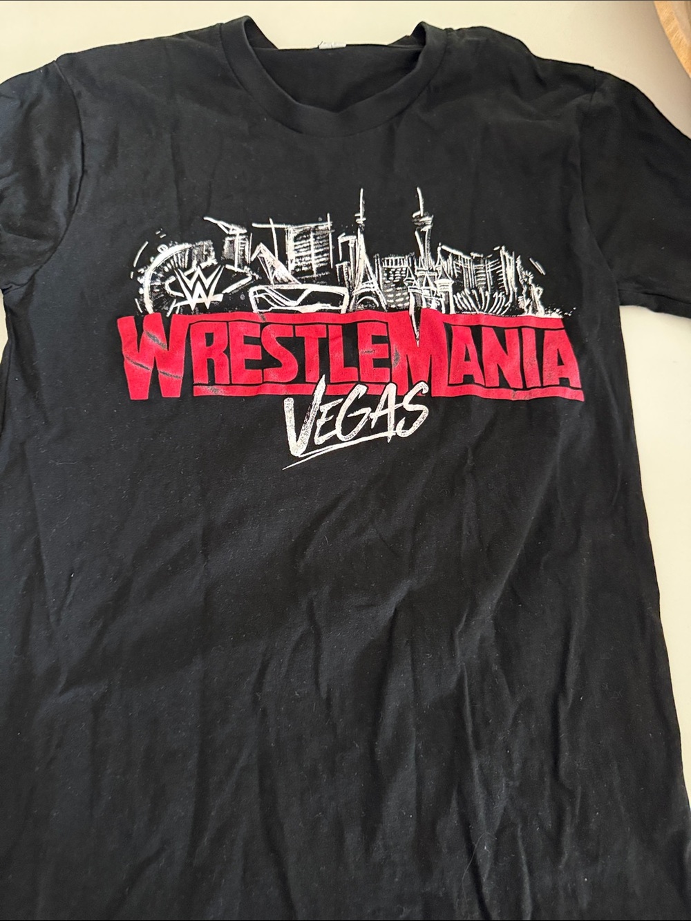 WrestleMania Vegas Black Graphic Tee